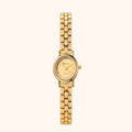 Women's Gold-Tone Oval Quartz Watch