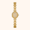 Women's Gold-Tone Geometric Bracelet Watch