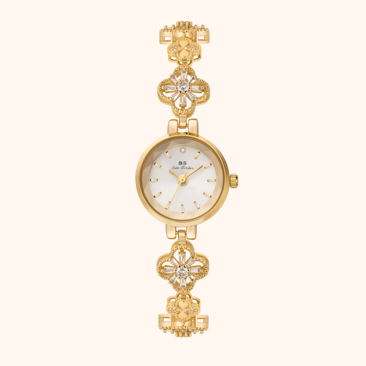 Women's Gold-Tone Watch with Openwork Bracelet