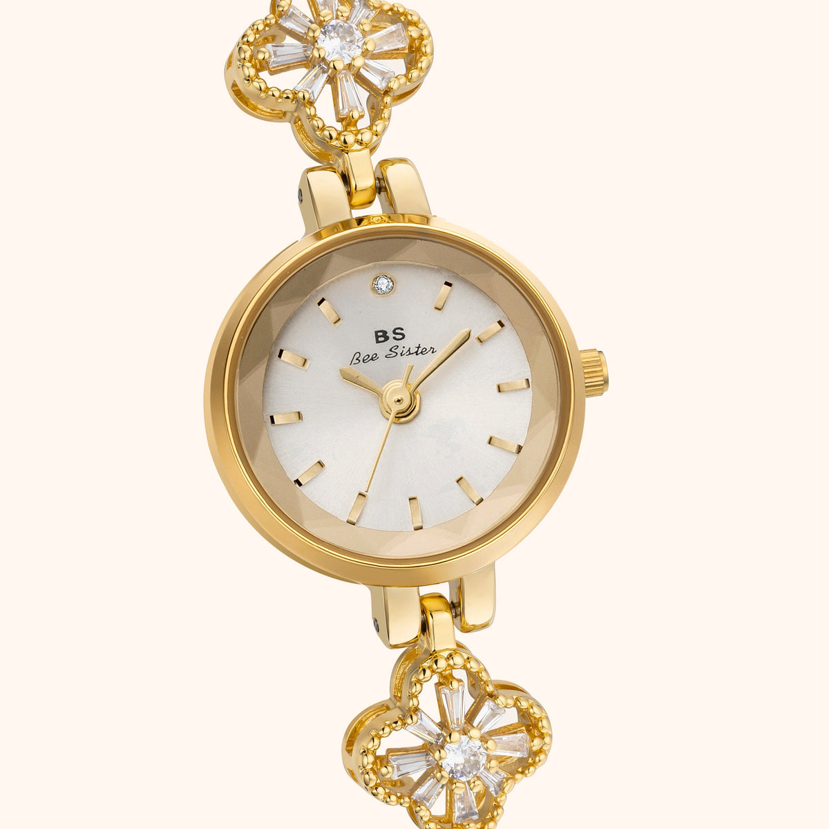 Women's Gold-Tone Watch with Openwork Bracelet