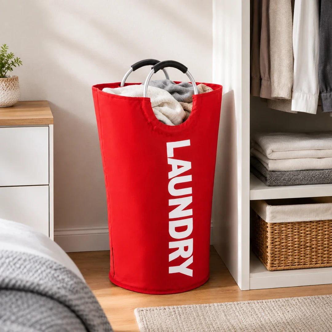 Laundry Bag with Ring Handles, Collapsible 61 x 38cm