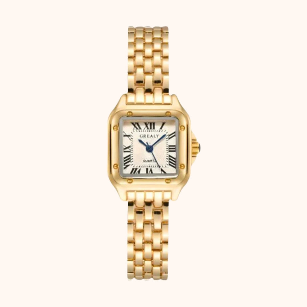Women's Square Watch with Roman Numeral Dial
