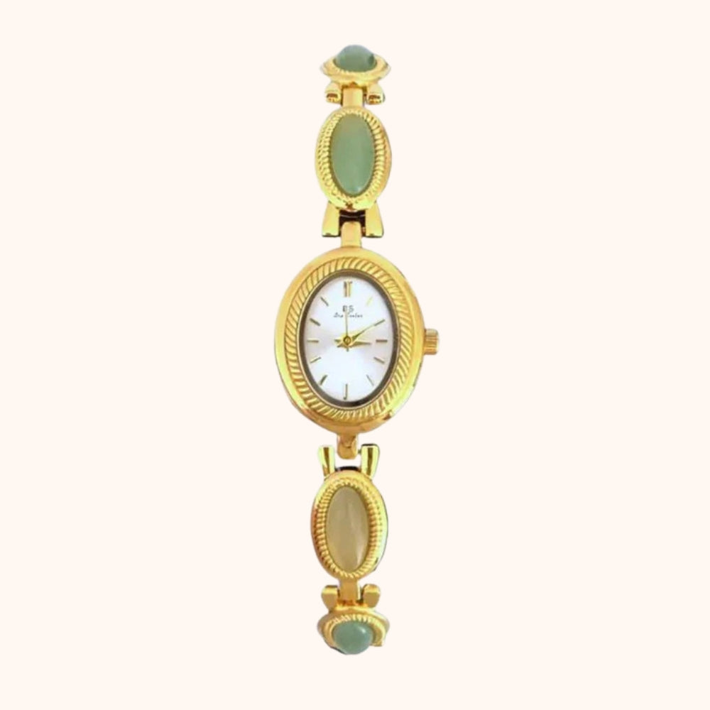Women's Jewelry-Inspired Watch with Stone Accents