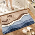 Patterned Plush Bath Mat, Five Designs