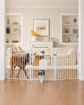30-Inch Freestanding Dog Gate With Cat Door