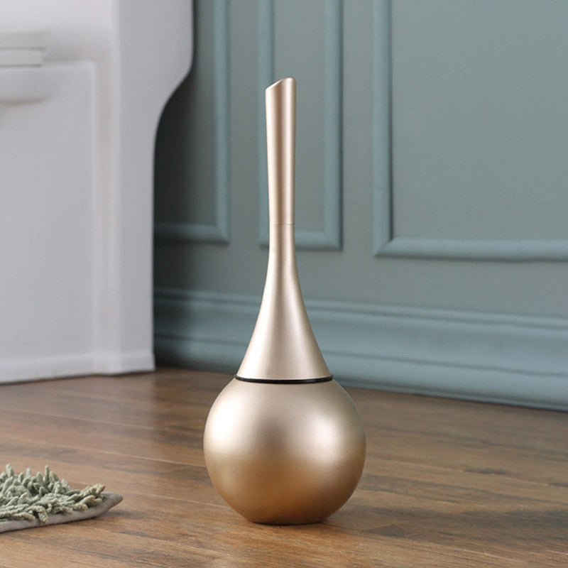 Freestanding Toilet Brush with Enclosed Holder