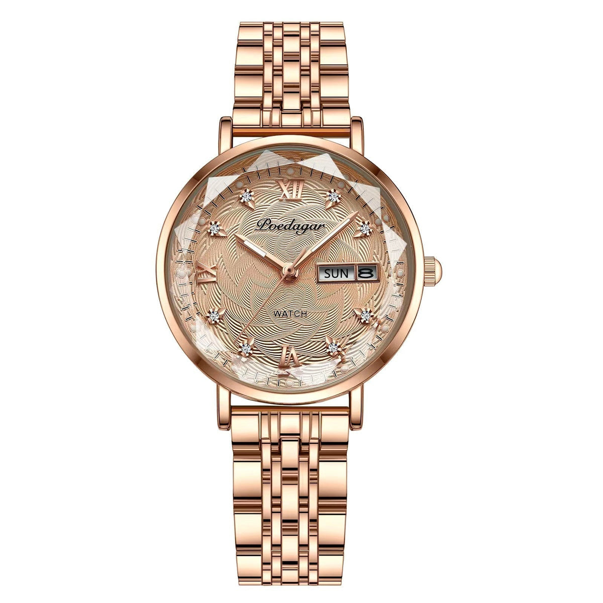 Women's Slim Rose Gold Quartz Watch
