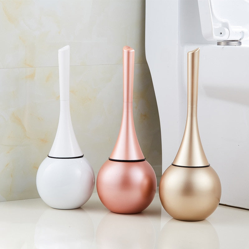 Freestanding Toilet Brush with Enclosed Holder