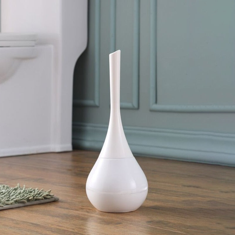 Freestanding Toilet Brush with Enclosed Holder