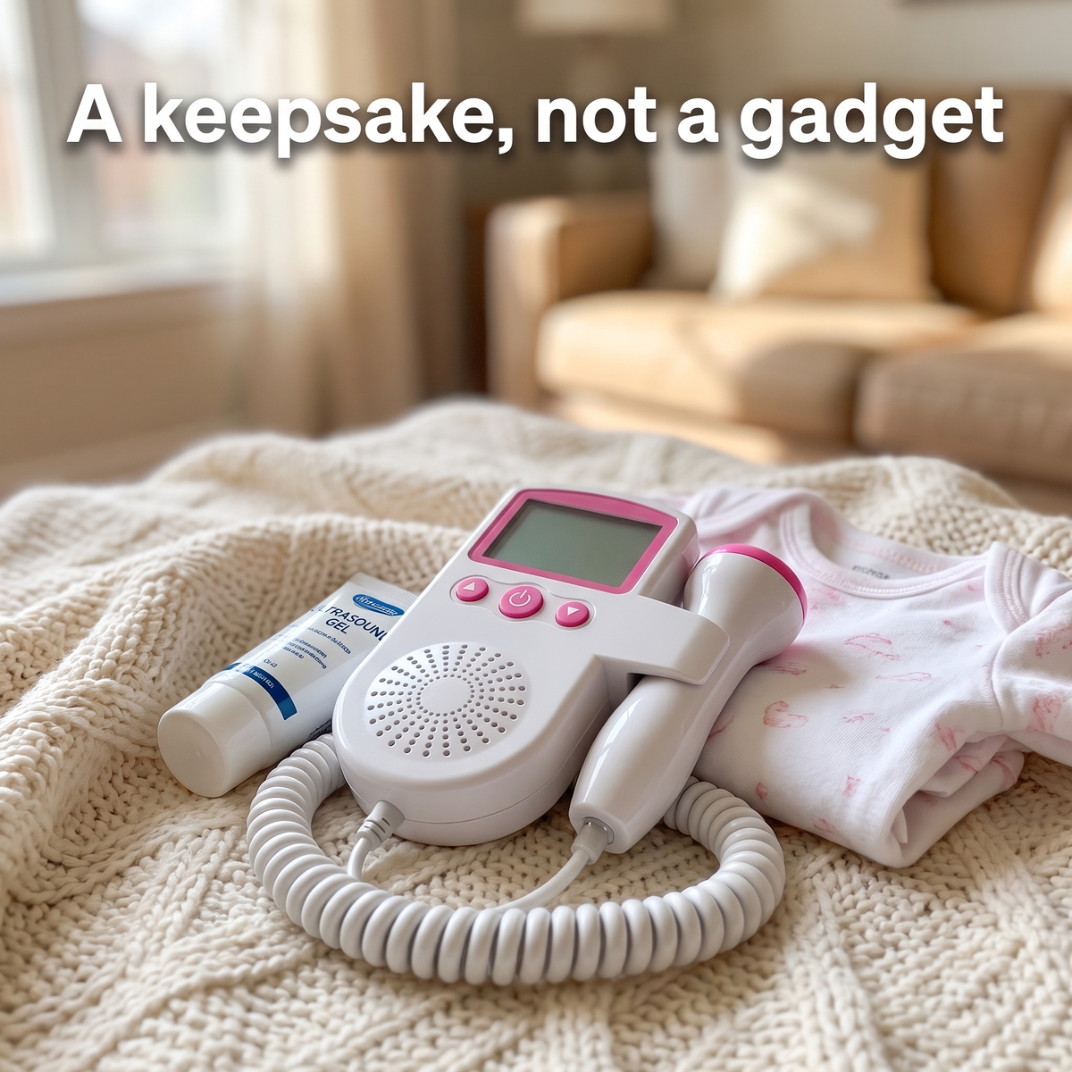 Fetal Doppler for Home Use, Handheld Heartbeat Device