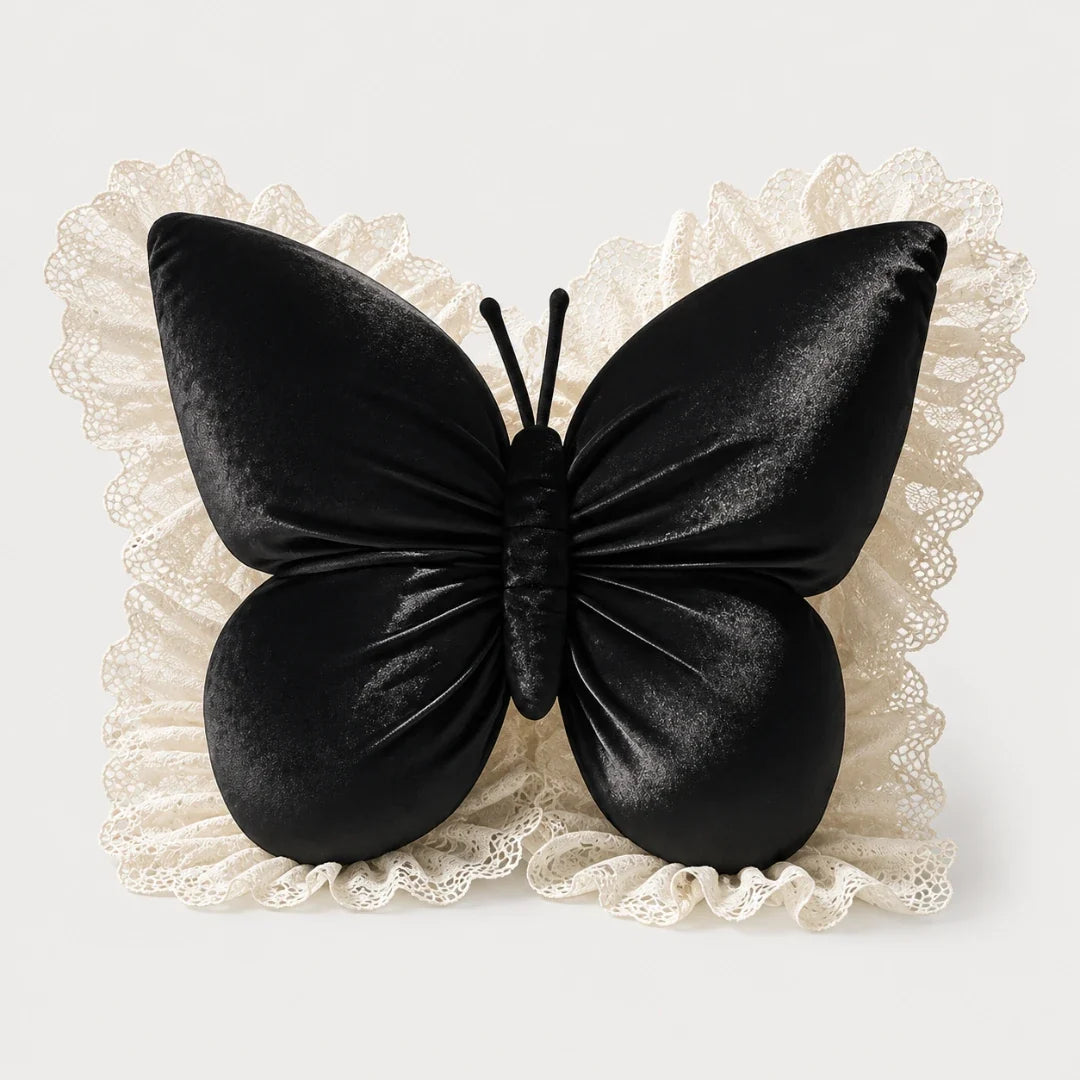 Butterfly Lace Cushion for Sofa and Bed