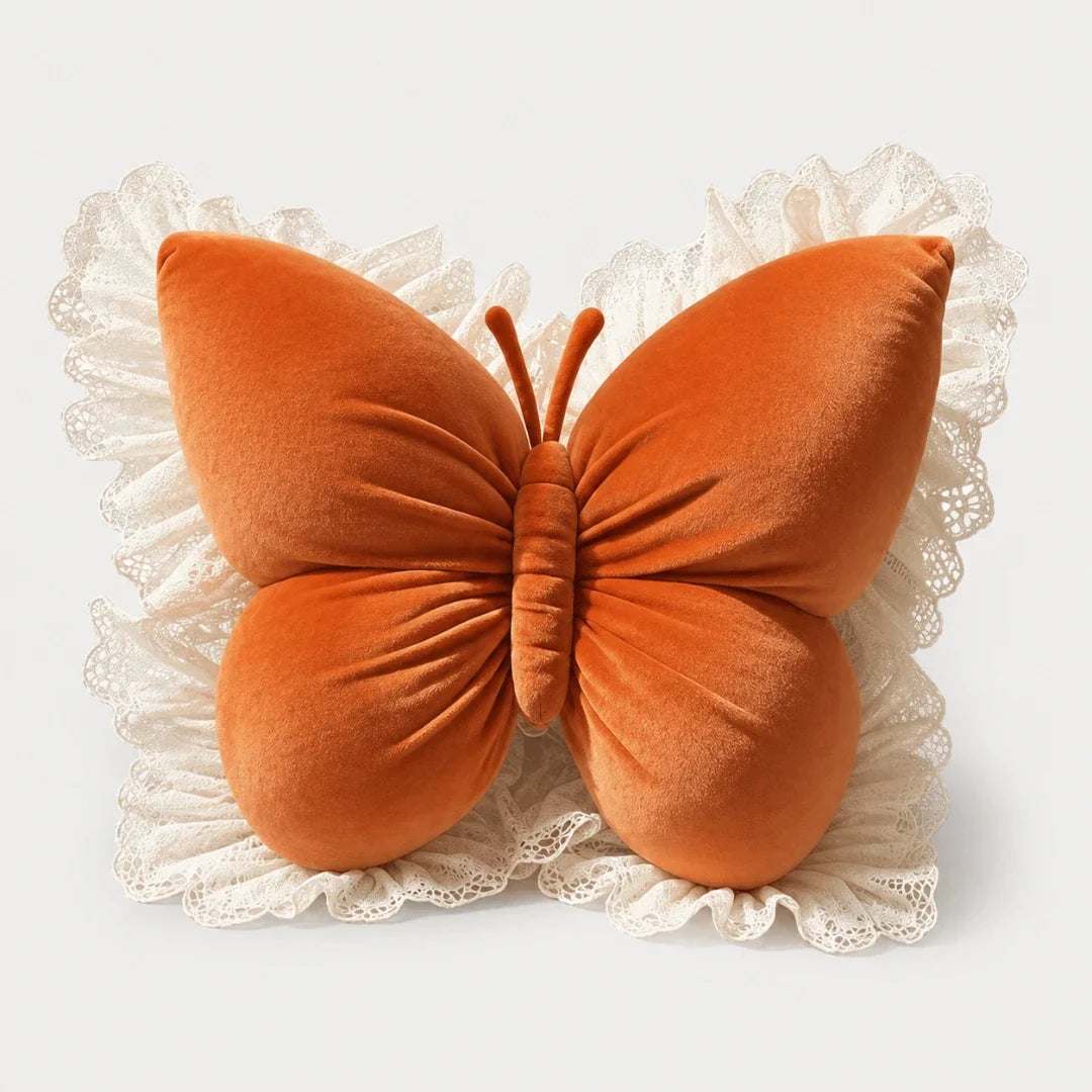 Butterfly Lace Cushion for Sofa and Bed