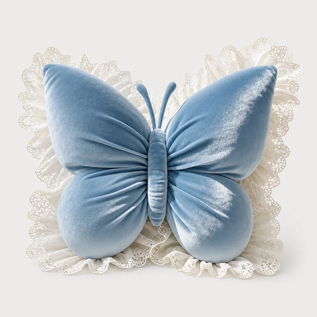 Butterfly Lace Cushion for Sofa and Bed