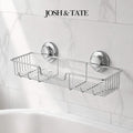 Twist-Lock Wire Shower Shelf, No Drilling