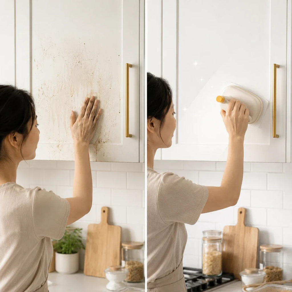 Refillable Cleaning Brush with Pads