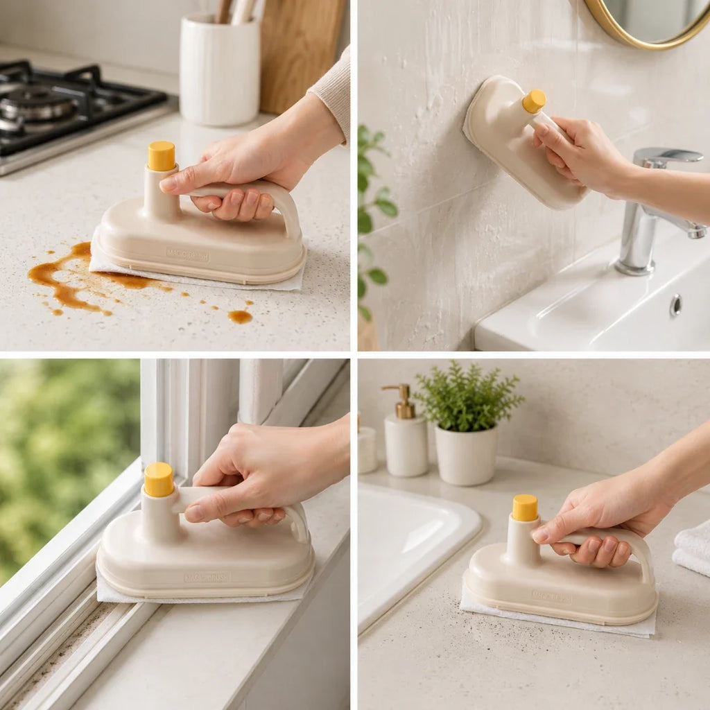 Refillable Cleaning Brush with Pads