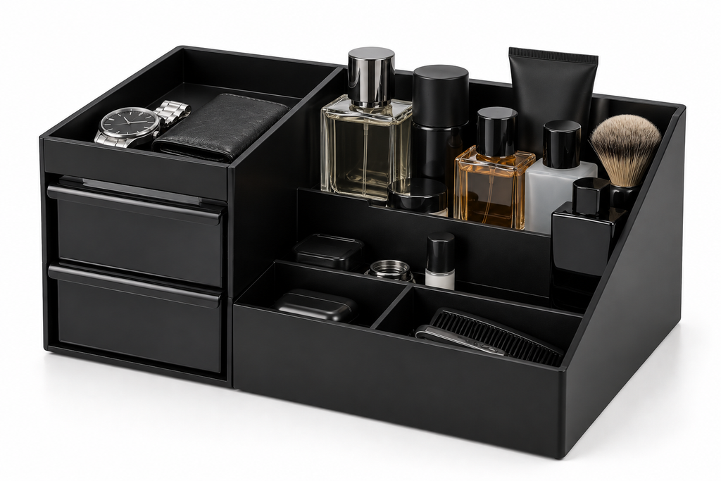Compact Cologne & Grooming Organiser