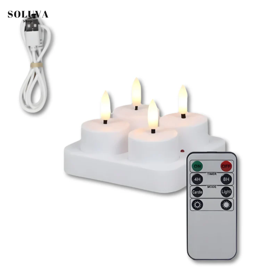 Flameless LED Tea Lights with Remote Control