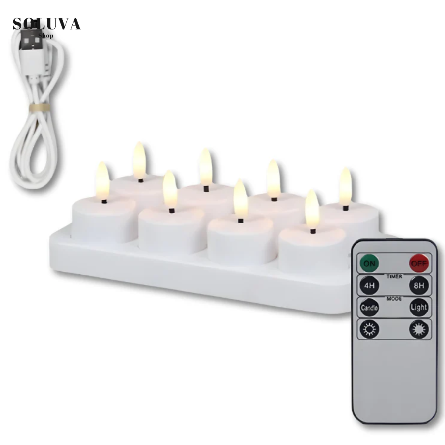 Flameless LED Tea Lights with Remote Control