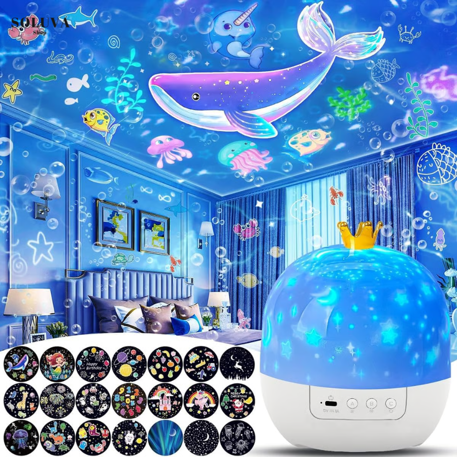 Star and Moon Projector Night Light for Bedrooms