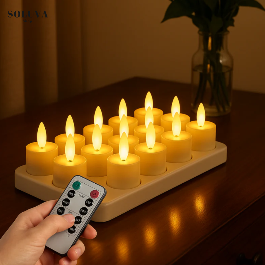Flameless LED Tea Lights with Remote Control