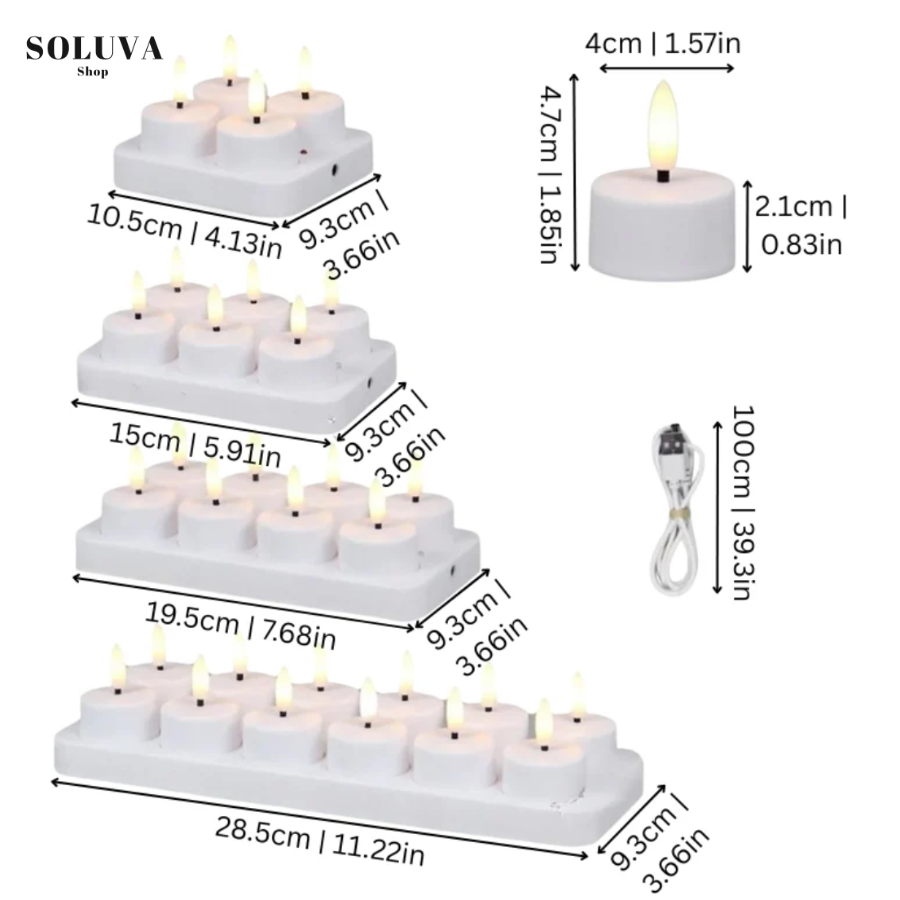 Flameless LED Tea Lights with Remote Control