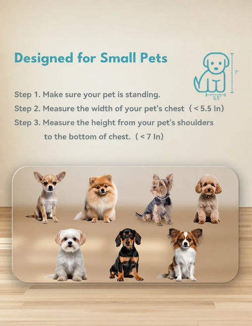 16.5-Inch Small Dog Gate With Pet Door