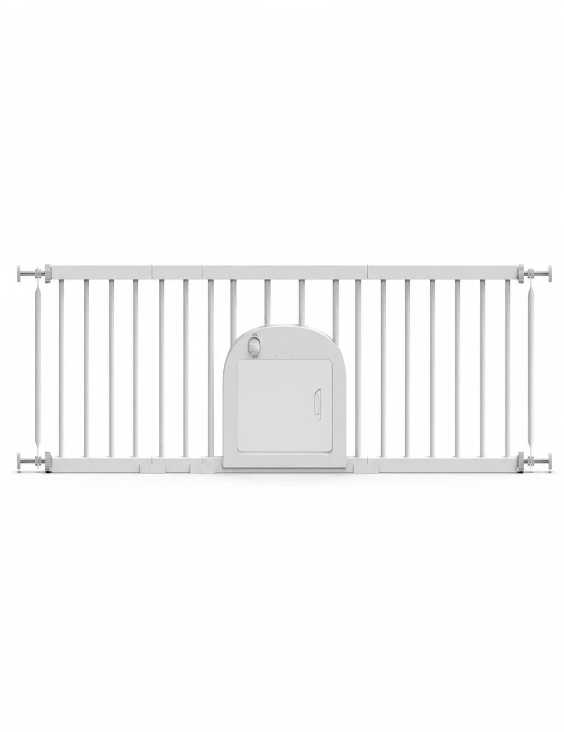 16.5-Inch Small Dog Gate With Pet Door