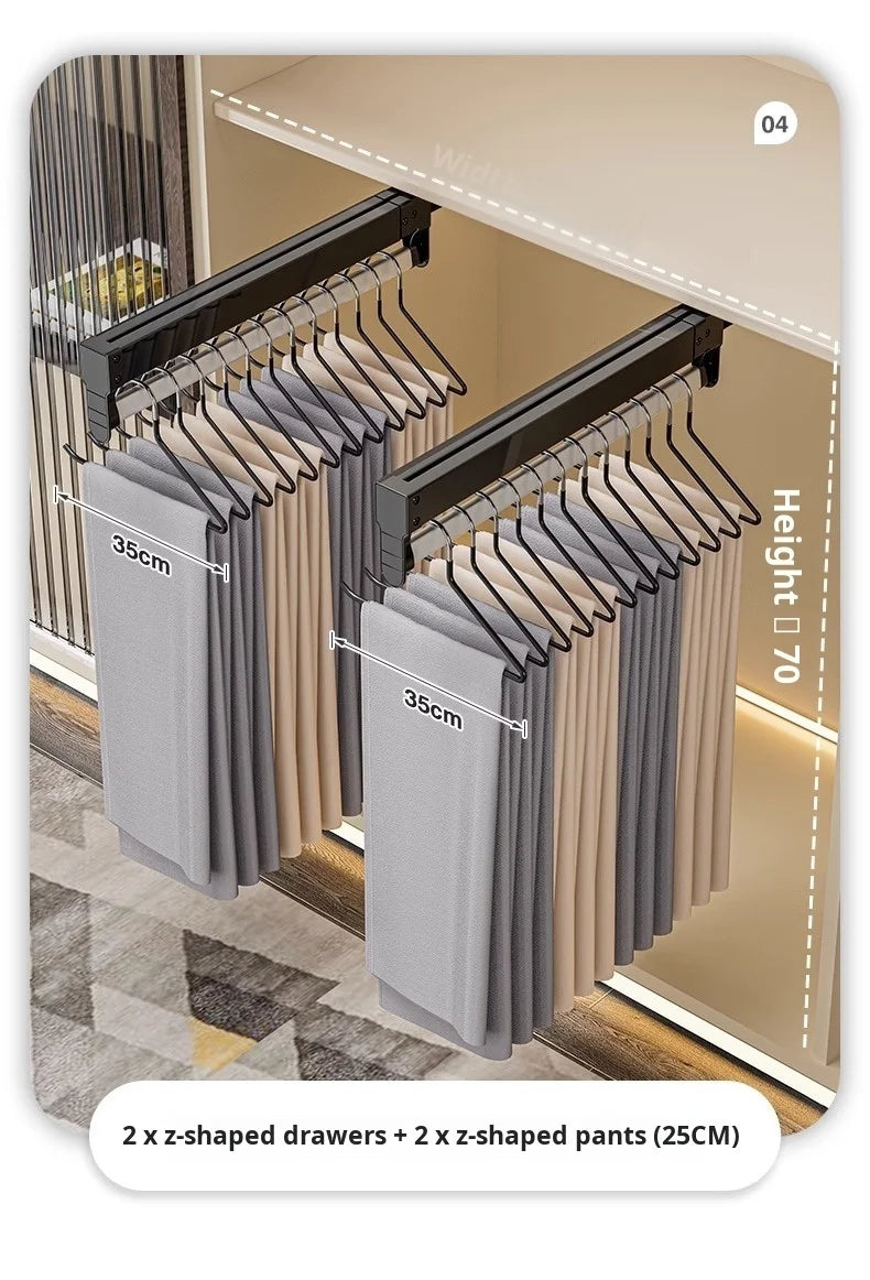 Pull-Out Wardrobe Trouser Rack