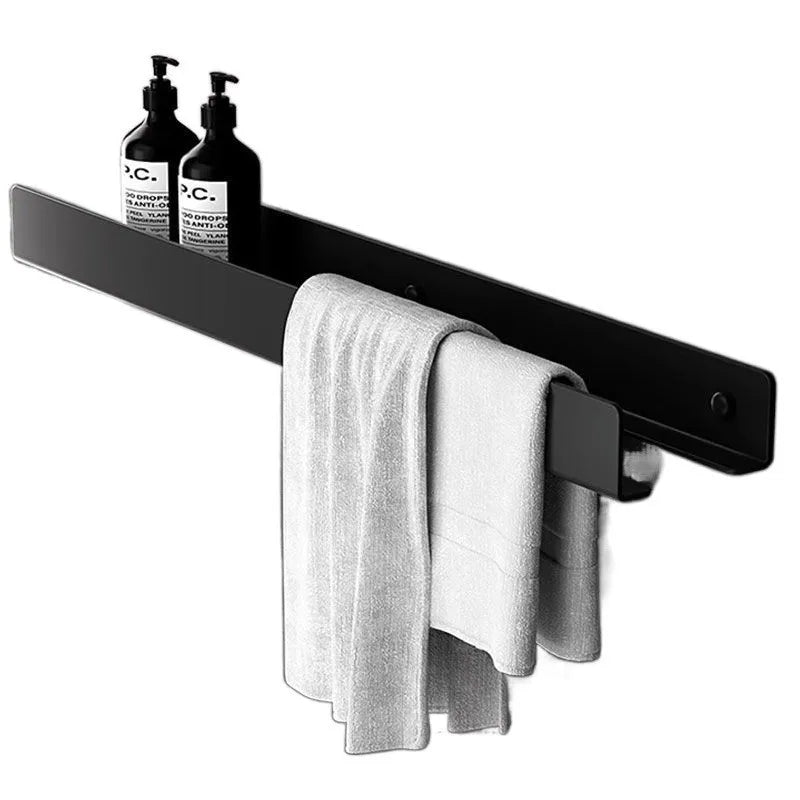 No-Drill Aluminium Bathroom Shelf