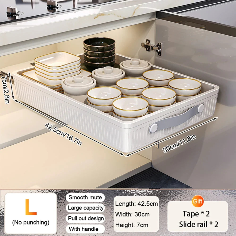 Pull-Out Cabinet Drawer Organiser