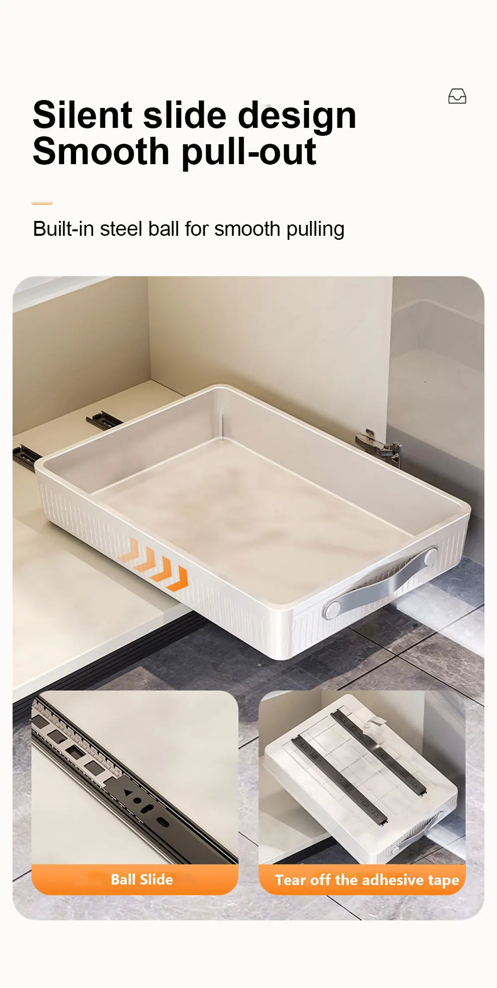 Pull-Out Cabinet Drawer Organiser