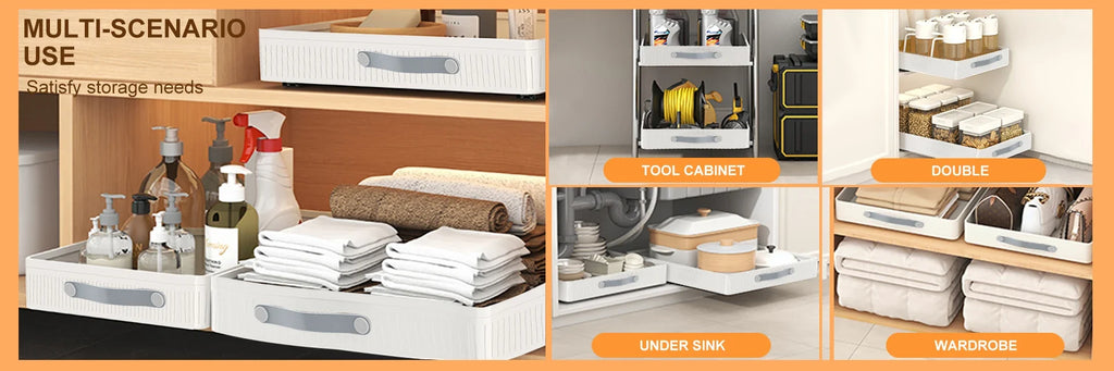 Pull-Out Cabinet Drawer Organiser