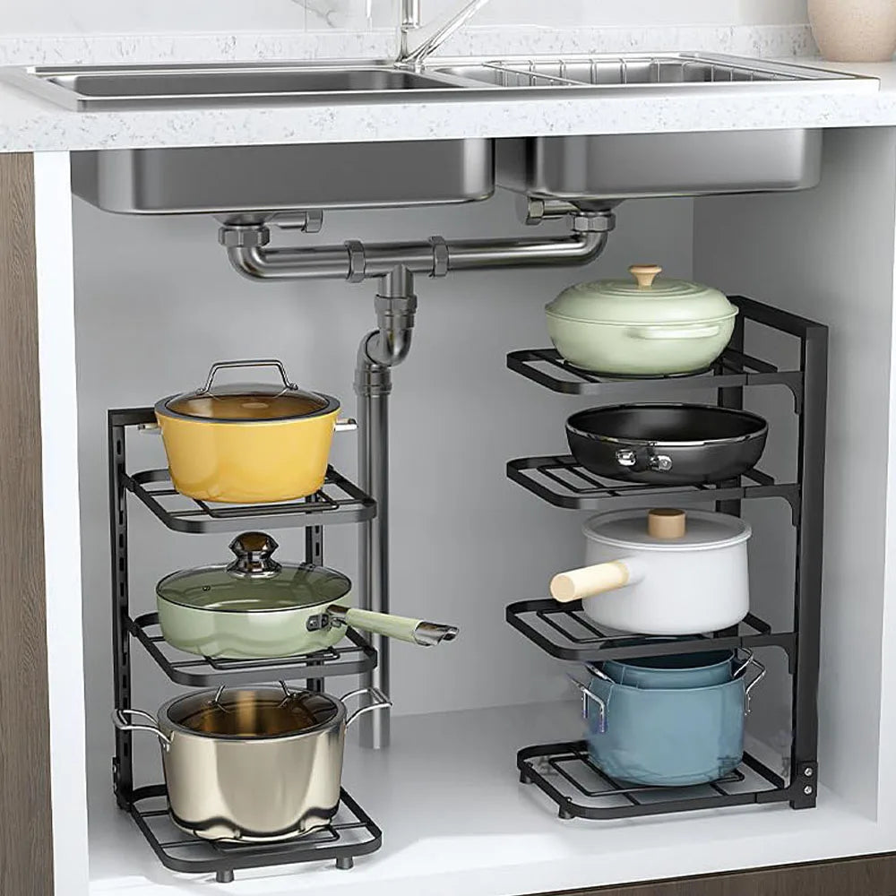 Adjustable Pot and Pan Organiser Rack