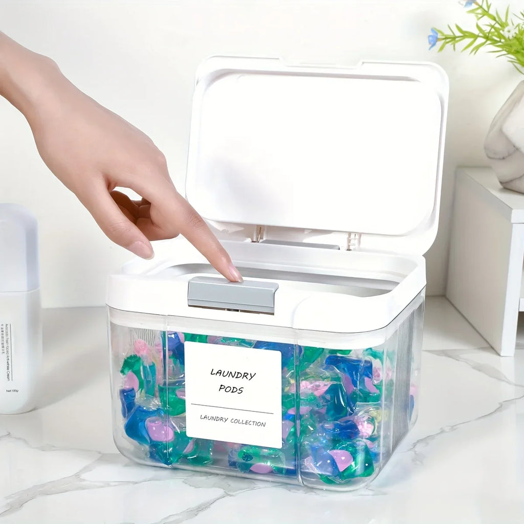 Pop-Up Laundry Pod Storage Container