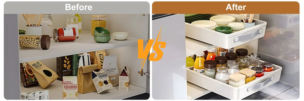 Pull-Out Cabinet Drawer Organiser