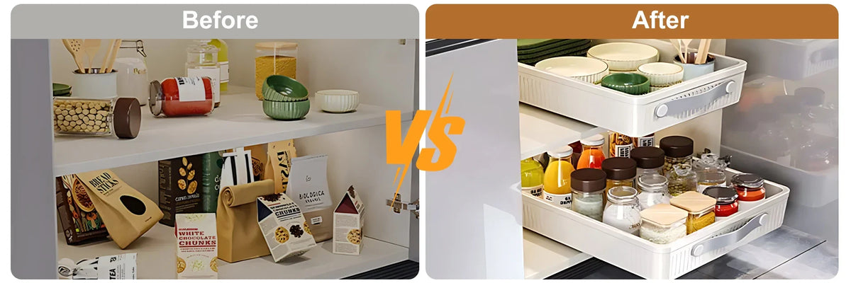 Pull-Out Cabinet Drawer Organiser