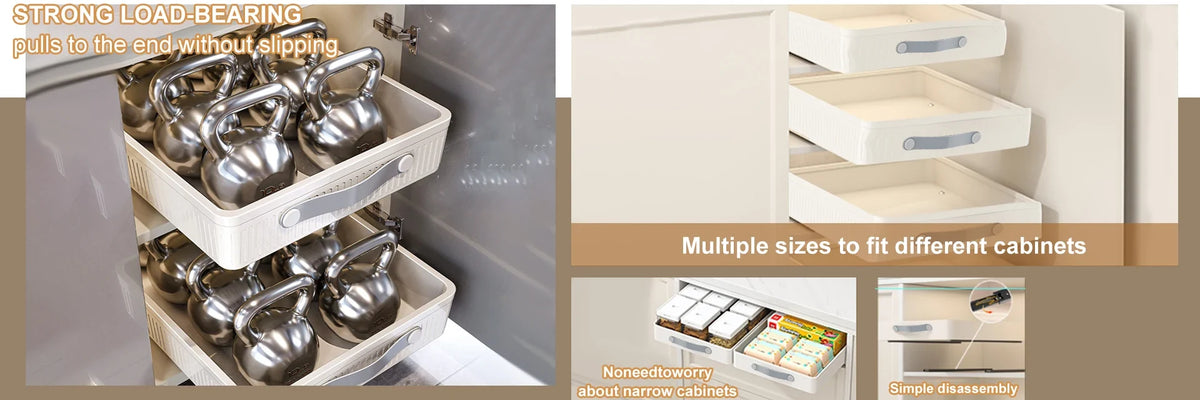 Pull-Out Cabinet Drawer Organiser