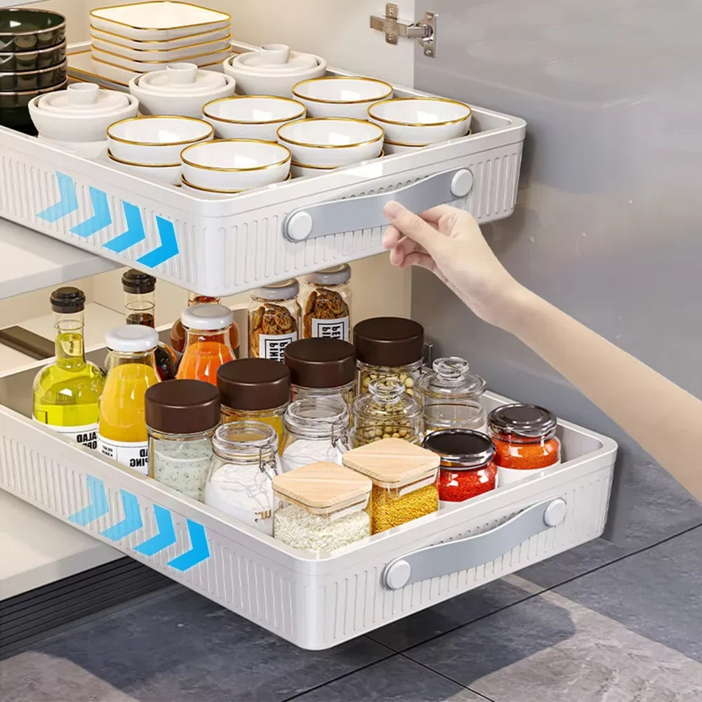 Pull-Out Cabinet Drawer Organiser