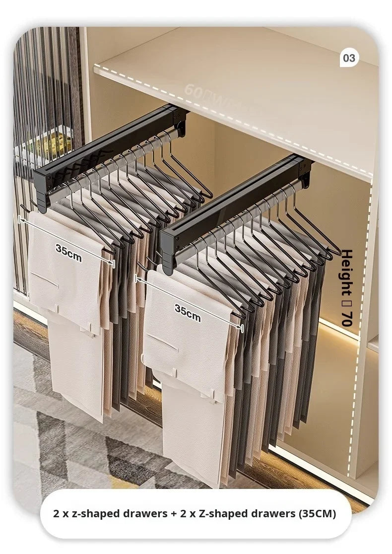 Pull-Out Wardrobe Trouser Rack