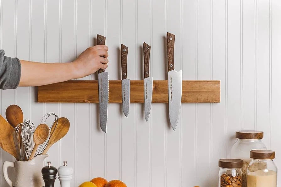 16-Inch Acacia Wood Magnetic Knife Strip