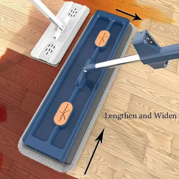 360° Self-Wringing Flat Mop and Bucket Set