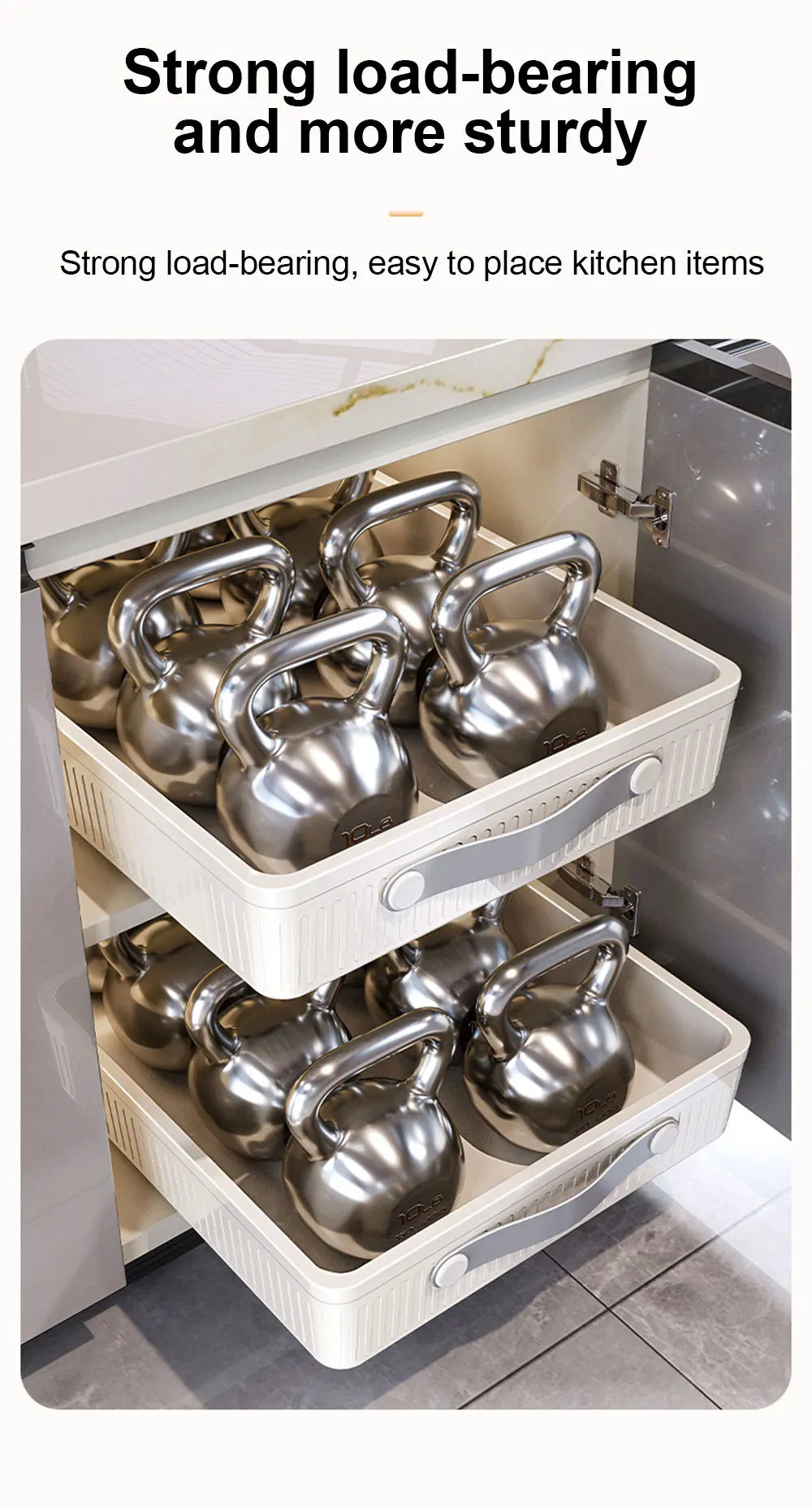 Pull-Out Cabinet Drawer Organiser