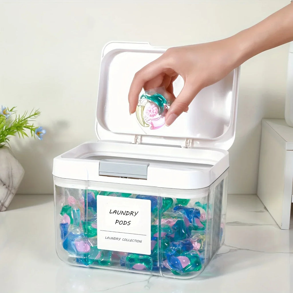 Pop-Up Laundry Pod Storage Container