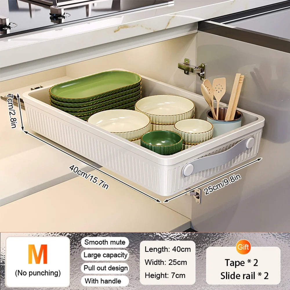 Pull-Out Cabinet Drawer Organiser