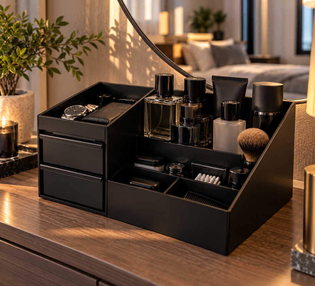 Compact Cologne & Grooming Organiser