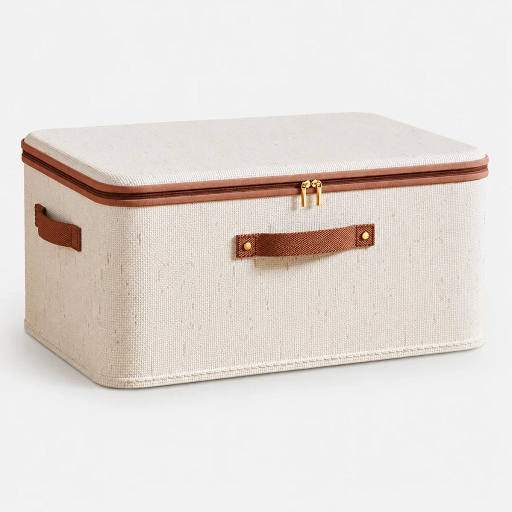 Zipped Fabric Storage Box, Under Bed Storage 8-56L