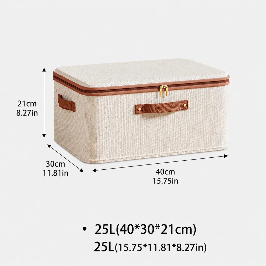 Zipped Fabric Storage Box, Under Bed Storage 8-56L