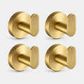No-Drill Twist-Fit Wall Hook, Gold