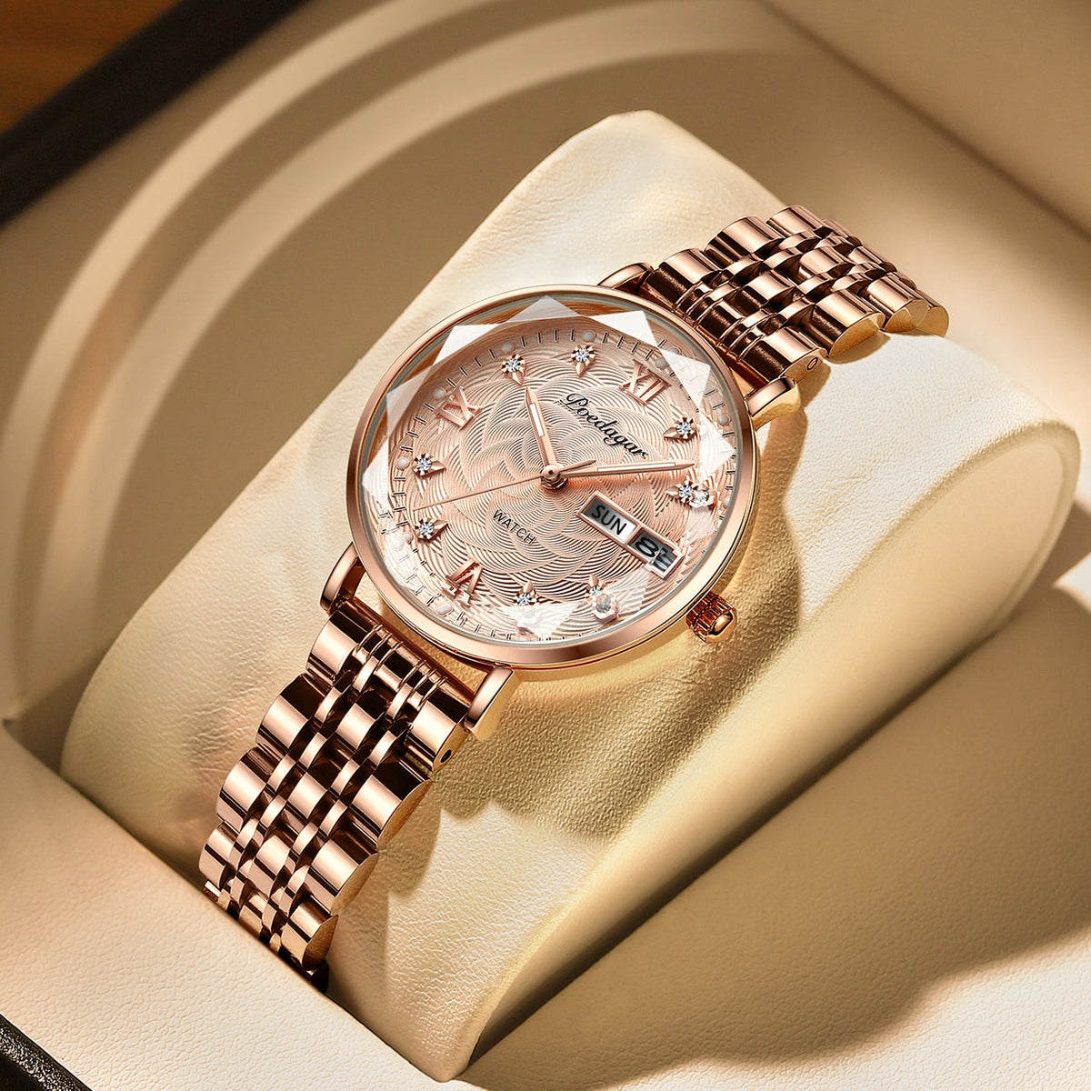 Women's Slim Rose Gold Quartz Watch